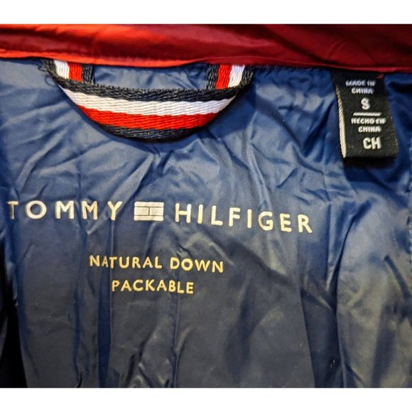 Tommy Hilfiger Men's Lightweight Packable Puffer Jacket Classic Red Small READ - Picture 3 of 6